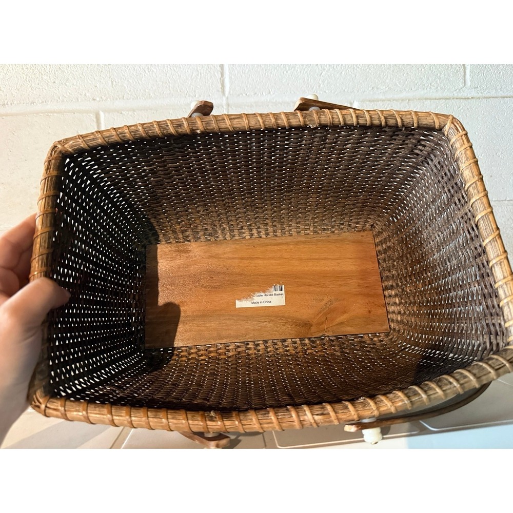 STONEWALL KITCHEN Nantucket Easter Basket w/ Double Handles - Picture 3 of 3